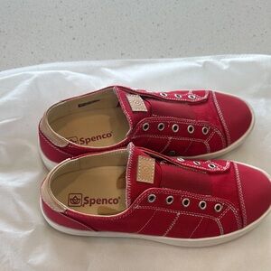 Spenco Red Canvas Sneakers